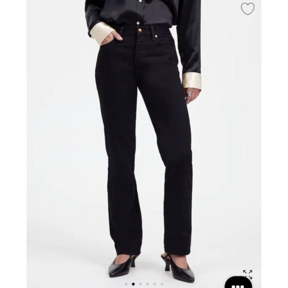 Madewell Denim - Madewell X Alexa Chung $168 High-Rise Straight Jean Outridge Wash Size 28 NT111